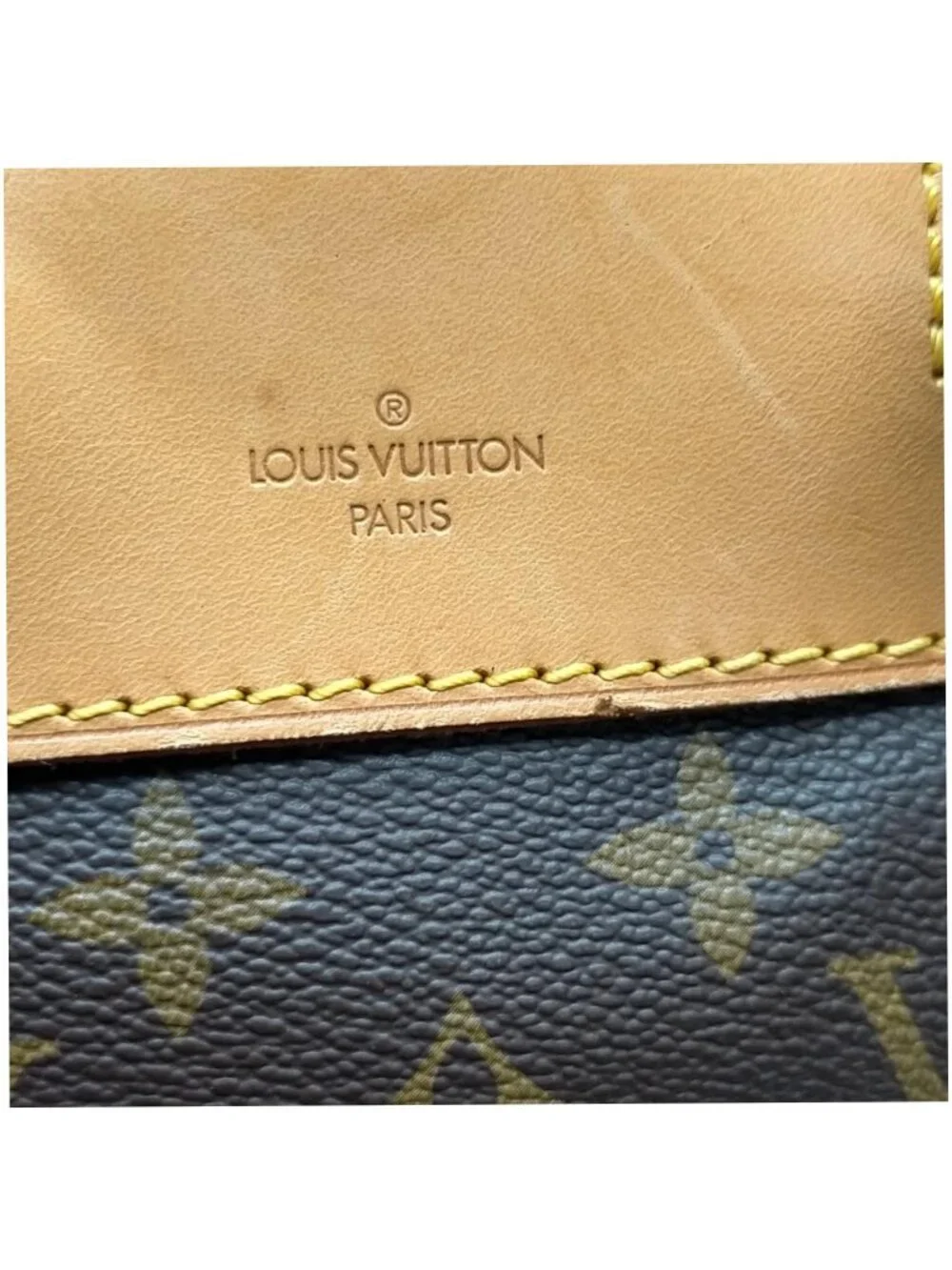 Authentic Louis Vuitton Deauville Monogram Canvas Brown Top Handle Travel Bag